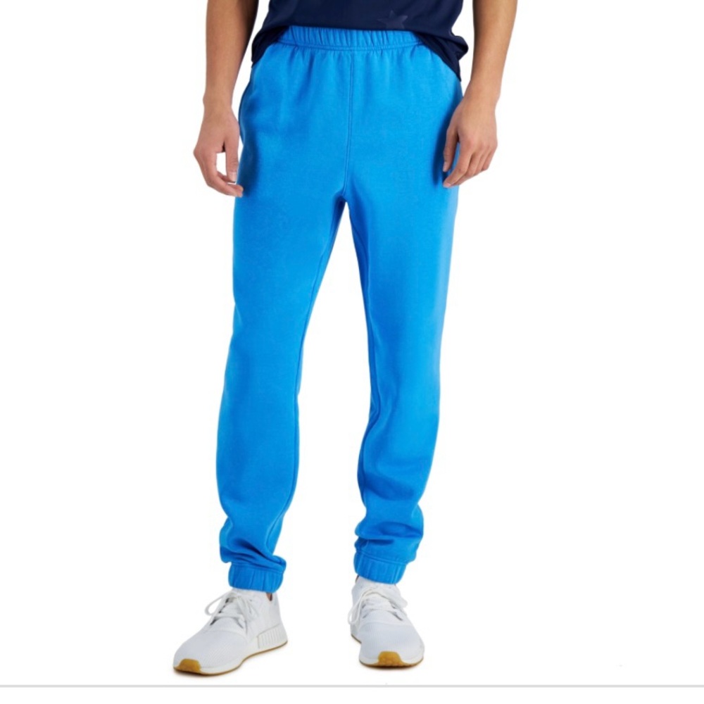 ID Ideology Men's Light Blue Fleece Sweatpants